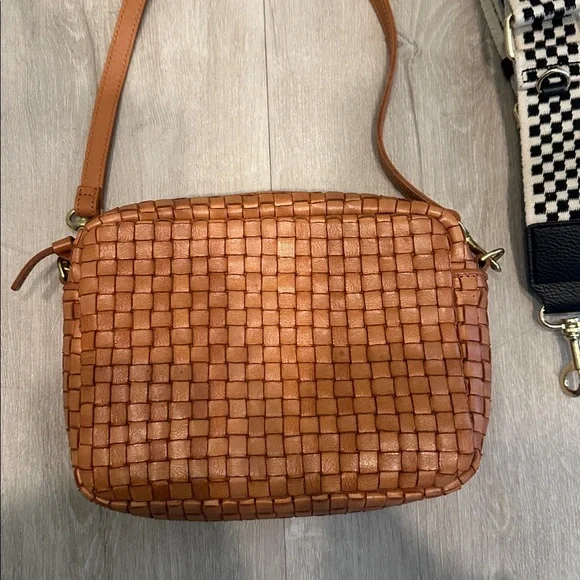 Clare V midi sac natural woven checker - Picture 4 of 9